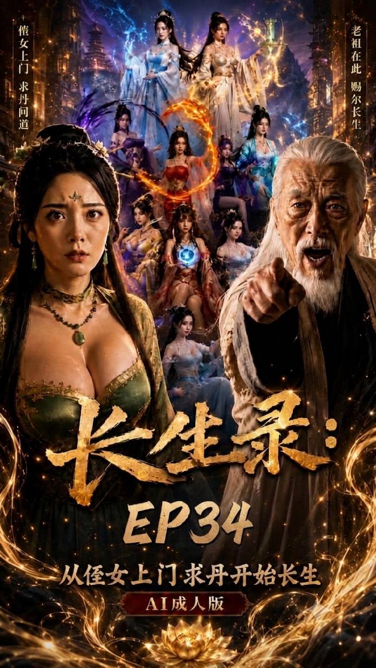 AI成人短剧：ACDJ《96岁快死的老头觉醒系统，第二天直接返老还童》EP-34（全1集） 